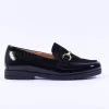 Women Gabor Ego Classic Link Combi Loafer - Black Patent