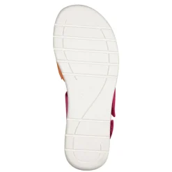 Women Jana Elenore Double Velcro Strap Sandal - Fuchsia Orange