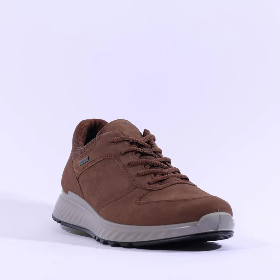 Ecco Men Exostride Goretex Shoe - Brown Nubuck