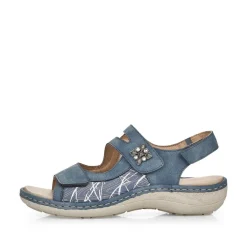 Women Remonte Filippa 2 Velcro Strap Sandal - Blue Combination