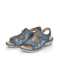Women Remonte Filippa 2 Velcro Strap Sandal - Blue Combination
