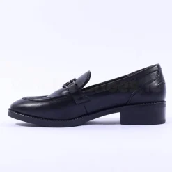 Women Tamaris Fjella Classic Slip On Loafer - Black Matte