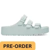 Women Birkenstock Florida Flex Platform Eva - Surf Green