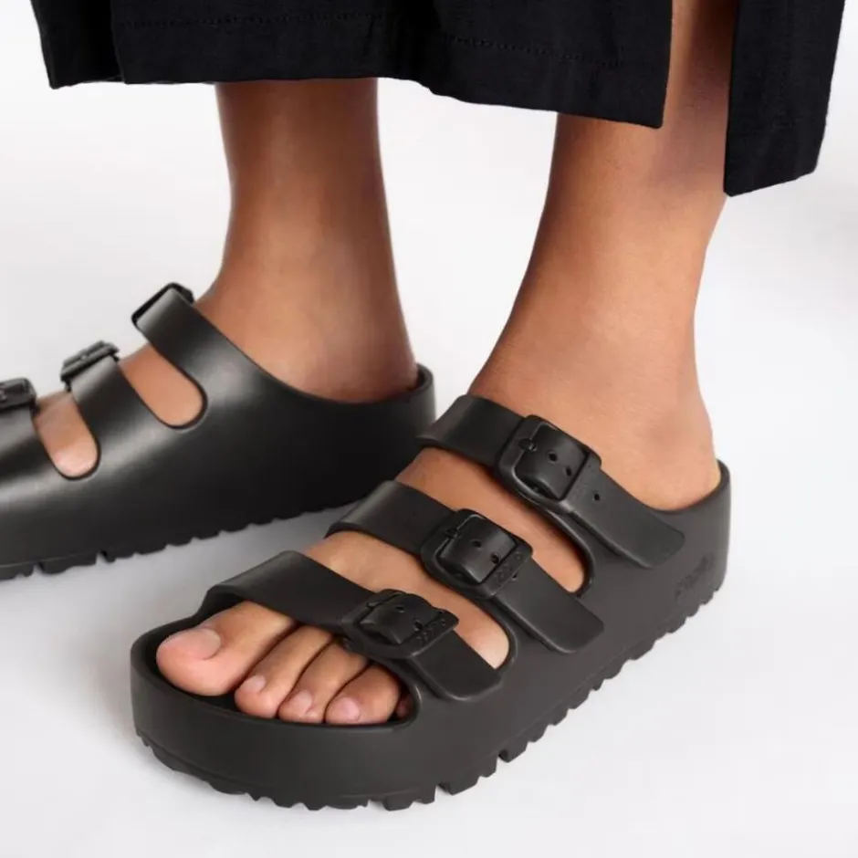 Women Birkenstock Florida Flex Platform Eva - Black