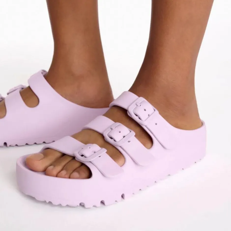 Women Birkenstock Florida Flex Platform Eva - Crocus