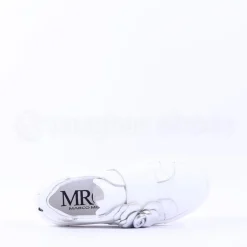 Women Marco Moreo Flower Brooch Low Trainer - White Silver Leather