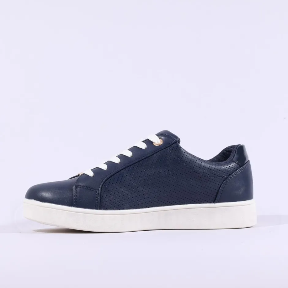 Women Tommy Bowe Ladies Flucher Sidezip Runner - Navy Gold