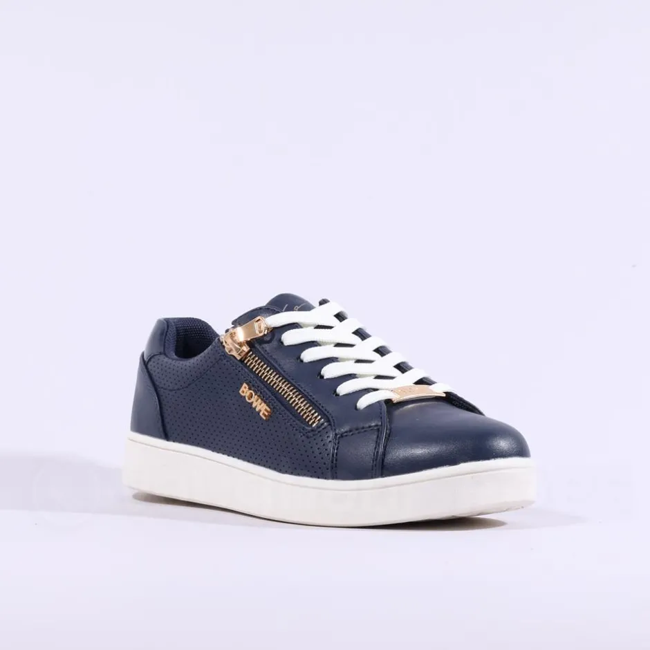 Women Tommy Bowe Ladies Flucher Sidezip Runner - Navy Gold