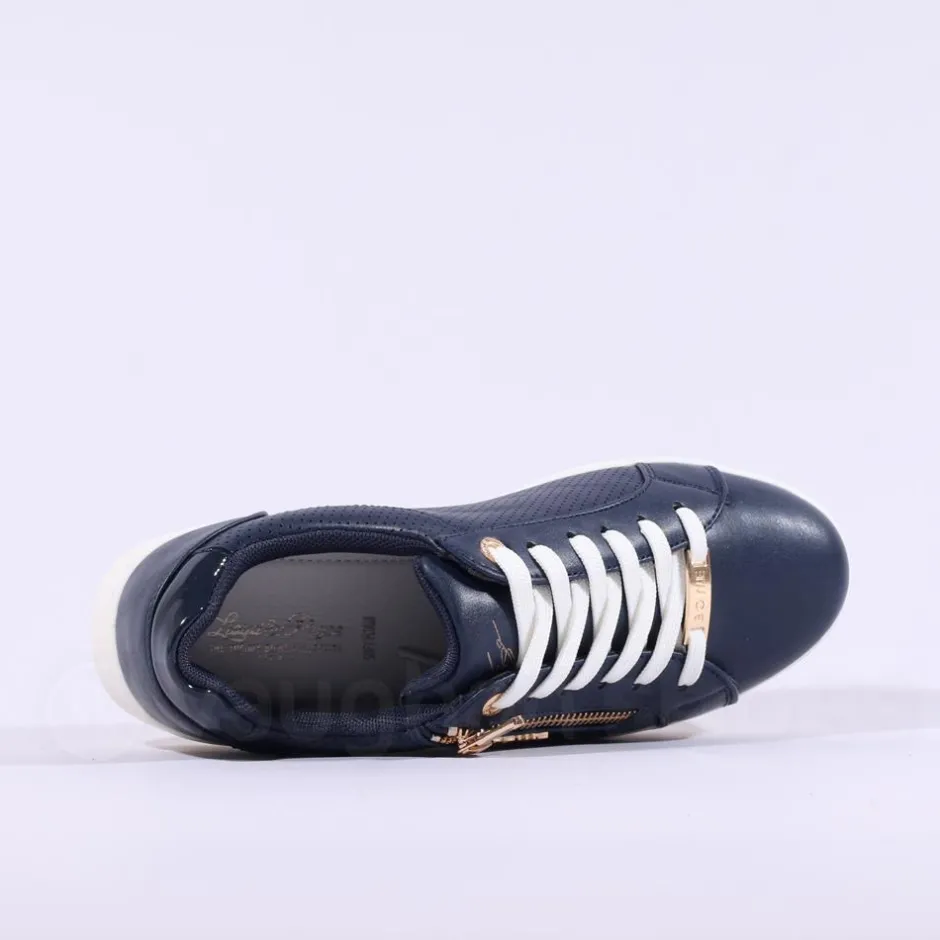 Women Tommy Bowe Ladies Flucher Sidezip Runner - Navy Gold