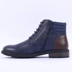 Brent Pope Frankton Laced Ankle Boot - French Blue