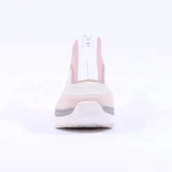 Women Rieker Front Zip Mesh Trainer - Pink Beige Combi