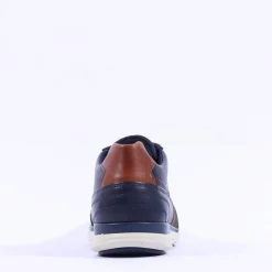 Tommy Bowe Gallo Laced Casual Trainer - Navy Leather