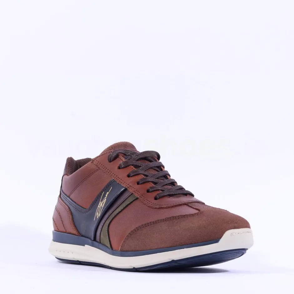Tommy Bowe Gallo Laced Casual Trainer - Tan Leather