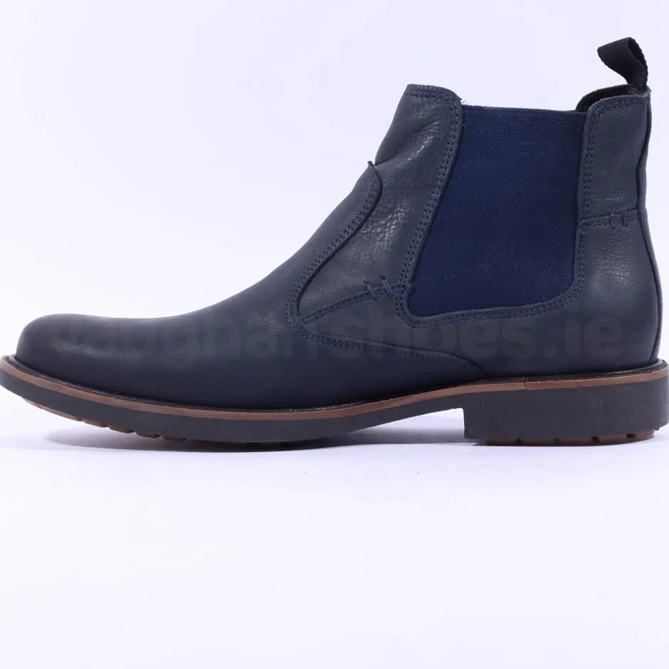 Anatomic Gel Garibaldi Gusset Boot - Navy Leather