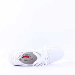 Women Gabor Garten Rolling Soft Zip Trainer - White Silver