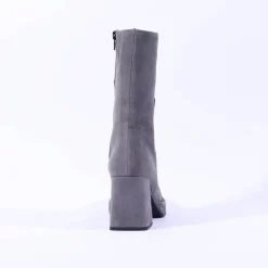 Women Marco Moreo Geneva Block Heel Mid Boot - Grey Suede