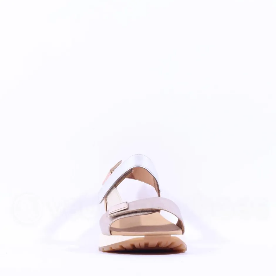 Women Gabor Gifted Sporty Velcro Multi Sandal - Gold Metallic