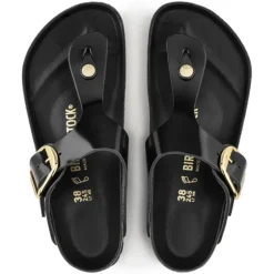 Women Birkenstock Gizeh Big Buckle - Black Patent