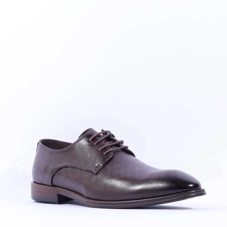 6th Sense Guitar Plain Toe Dress Shoe - Coffee