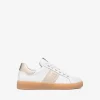 Women NeroGiardini Gum Sole Laced Trainer - White Gold Leather