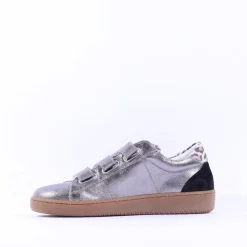 Women Marco Moreo Gumsole 3 Strap Trainer - Grey Leopard