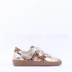 Women Marco Moreo Gumsole 3 Strap Trainer - Metallic Leopard