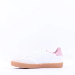 Women Victoria Gumsole Laced T Toe Trainer - Rosa
