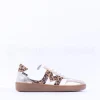 Women Marco Moreo Gumsole T Toe Lace Trainer - White Leopard