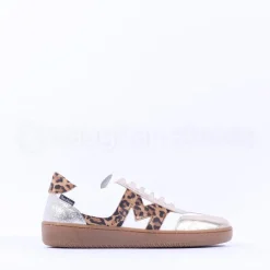 Women Marco Moreo Gumsole T Toe Lace Trainer - White Leopard