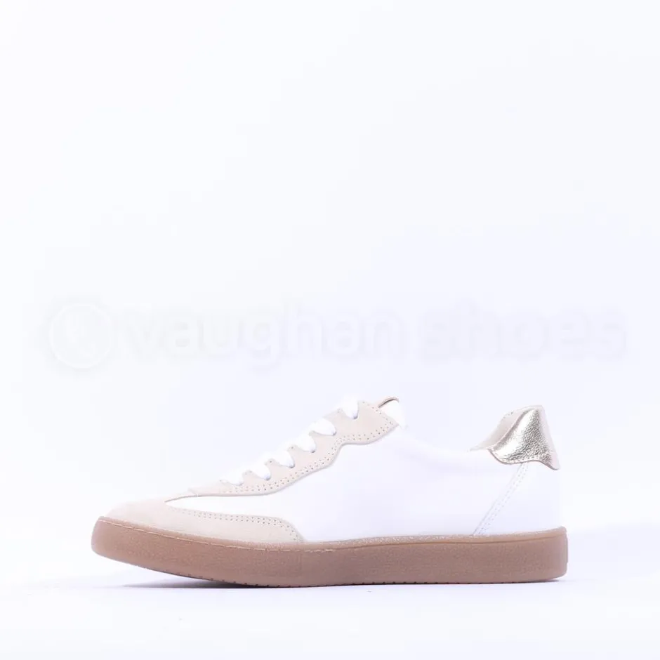 Women Paul Green Gumsole T Toe Trainer - White Gold