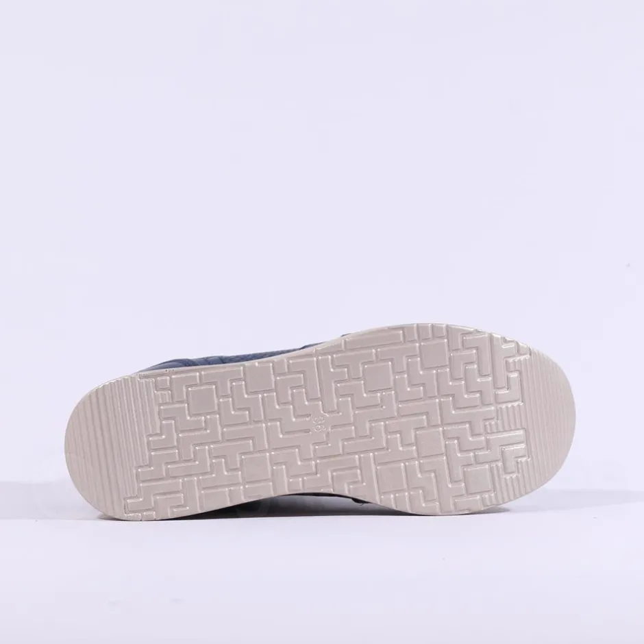 Women Tommy Bowe Ladies Gunter Wedge Trainer - Navy Gold