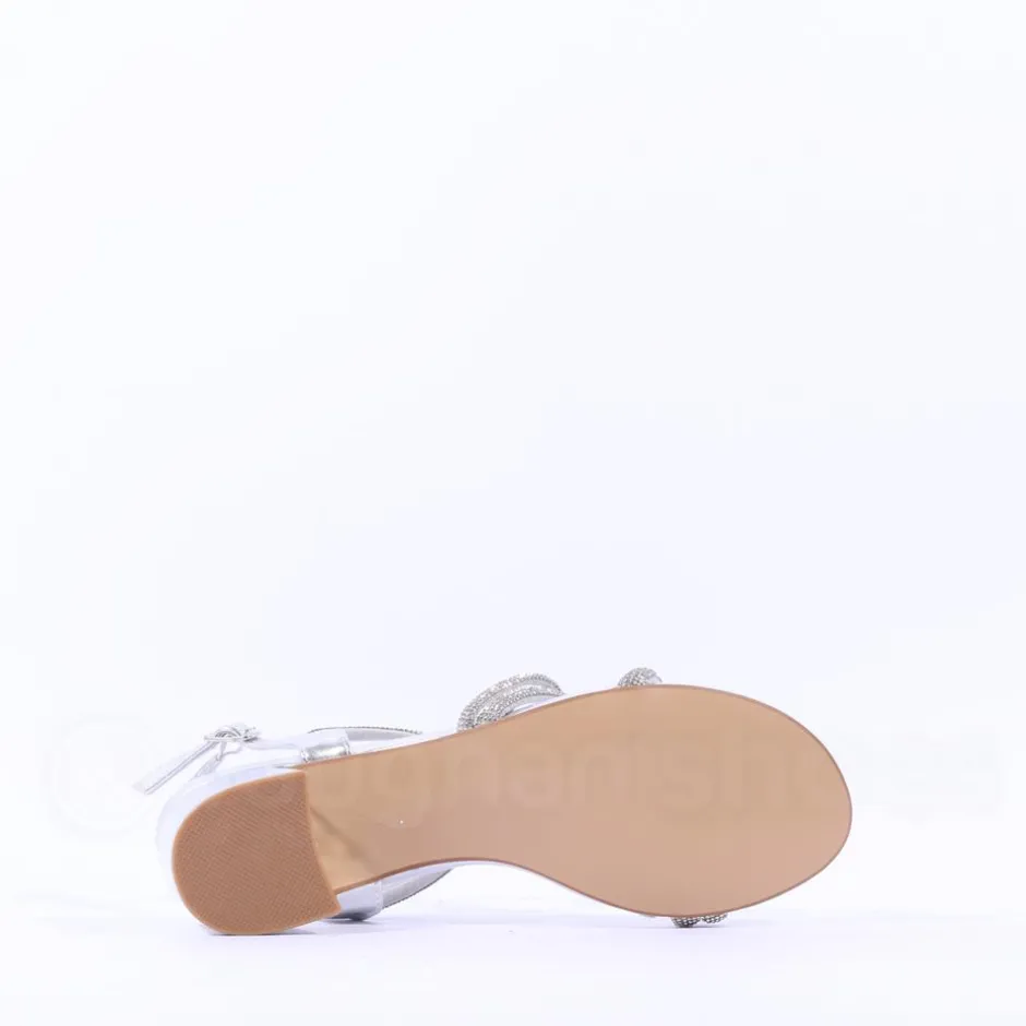 Women Sorento Gweedore Strappy Block Sandal - Silver