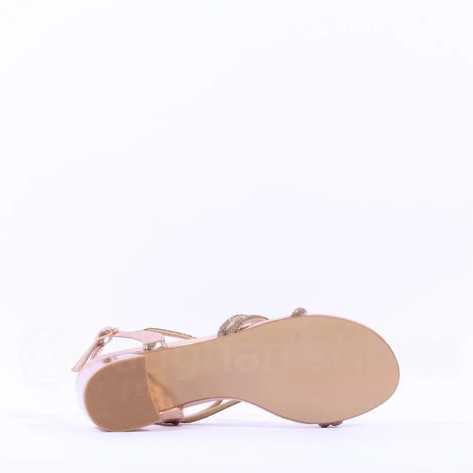Women Sorento Gweedore Strappy Block Sandal - Gold