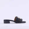Women Oh My Sandals H Link Mule Slider - Black