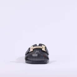 Women Oh My Sandals H Link Mule Slider - Black