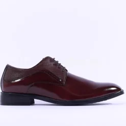 Brent Pope Halcombe Laced Plain Toe Shoe - Burgundy