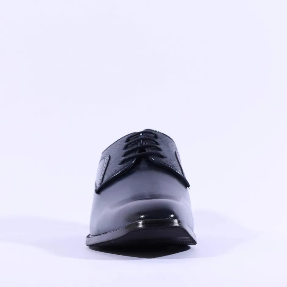 Brent Pope Halcombe Laced Plain Toe Shoe - Navy