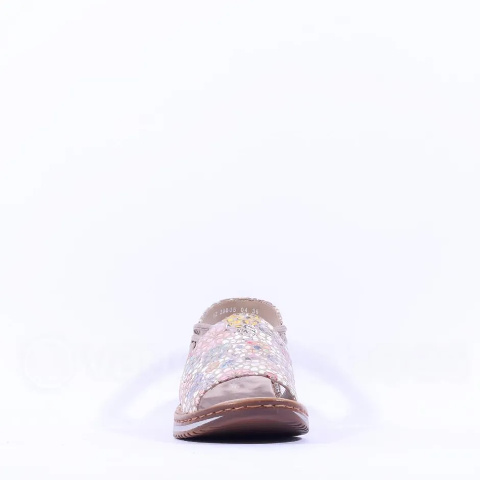 Women Ara Hawaii Slingback Low Wedge Sandal - Floral