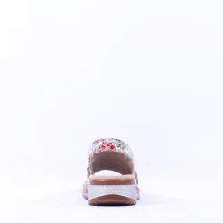 Women Ara Hawaii Slingback Low Wedge Sandal - Floral