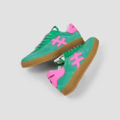Women Another Trend Iconic Ii Gumsole Trainer - Green Pink