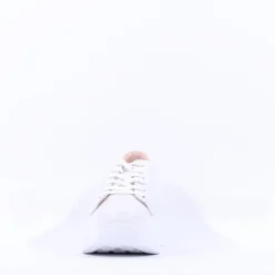 Women Wonders Iliana Laced Platform Trainer - White Nude