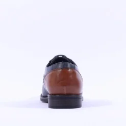 Brent Pope Irwell Laced Panel Heel Shoe - Navy