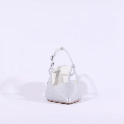 Women Una Healy Its Funky Pointed Slingback - Silver