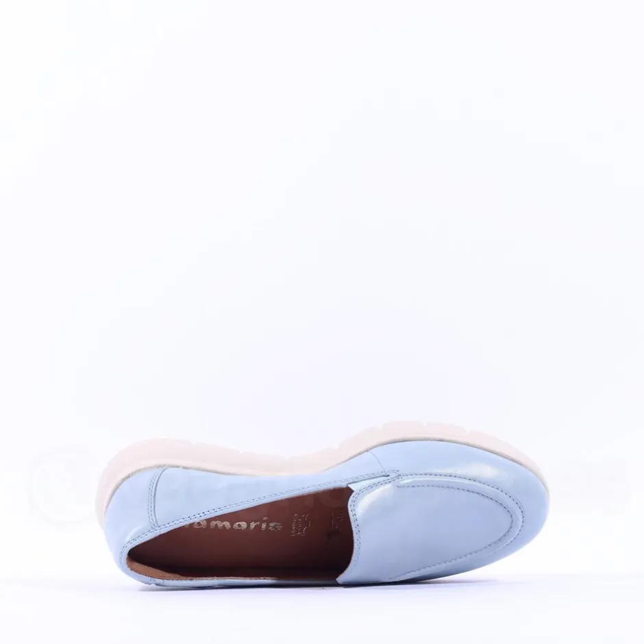 Women Tamaris Ixia Slip On Wedge - Light Blue