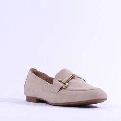 Women Gabor Jangle Slip On Buckle Loafer - Desert Suede