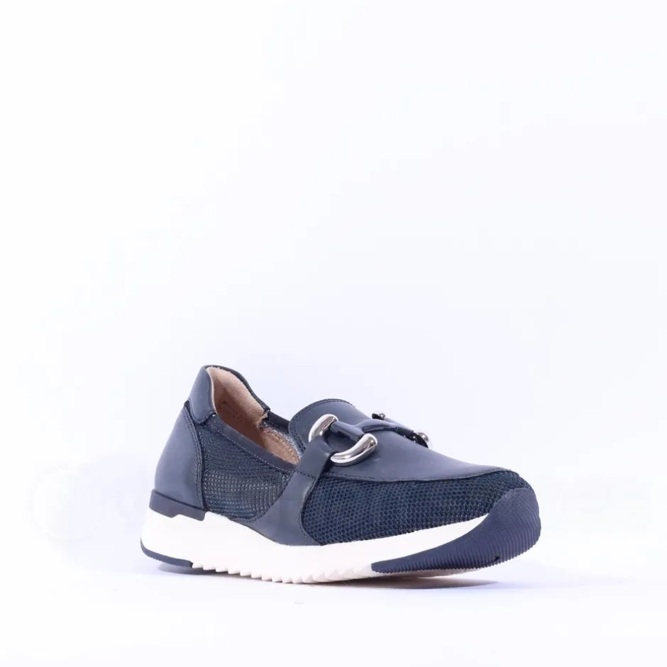 Women Caprice Kaia Mesh Slip On Link Shoe - Ocean