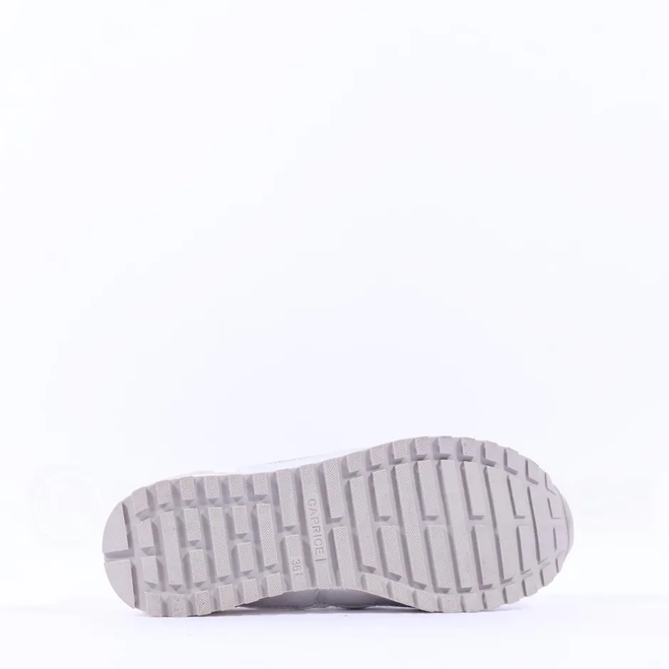 Women Caprice Kaia Slip On Mesh Link - White Silver