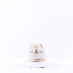Women S.Oliver Kaito Print Lace Trainer - Champagne