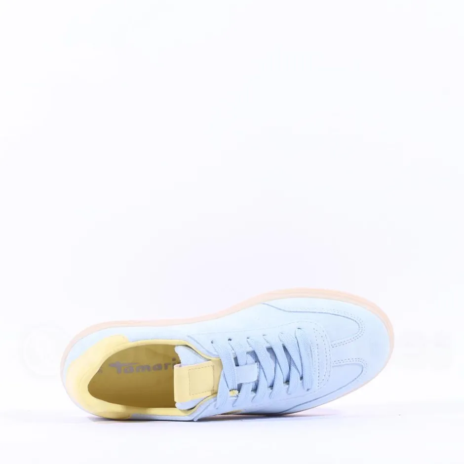 Women Tamaris Kaleo Gumsole Trainer - Light Blue