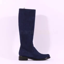 Women Caprice Kania Pull On Stretch Long Boot - Navy Stretch